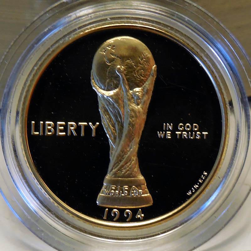 1994 $5 Gold World Cup ¼ oz of gold.