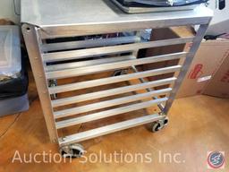 Speed rack on wheels measuring 26.5 X 21.5 X 30