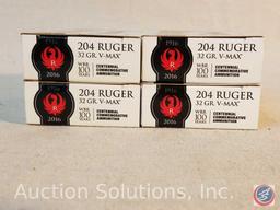 (4) boxes of Hornady 204 Ruger centennial commemorative ammunition [SOLD 4x THE MONEY]