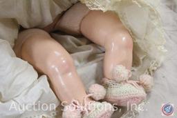 EFFANBEE BABY, 24" Patsy Babyette doll, cloth body, composition head and limbs, original clothes.