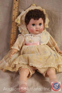 AMERICAN CHARACTER 15" tall baby doll, hard plastic head, cloth body, rubber arms and legs, original