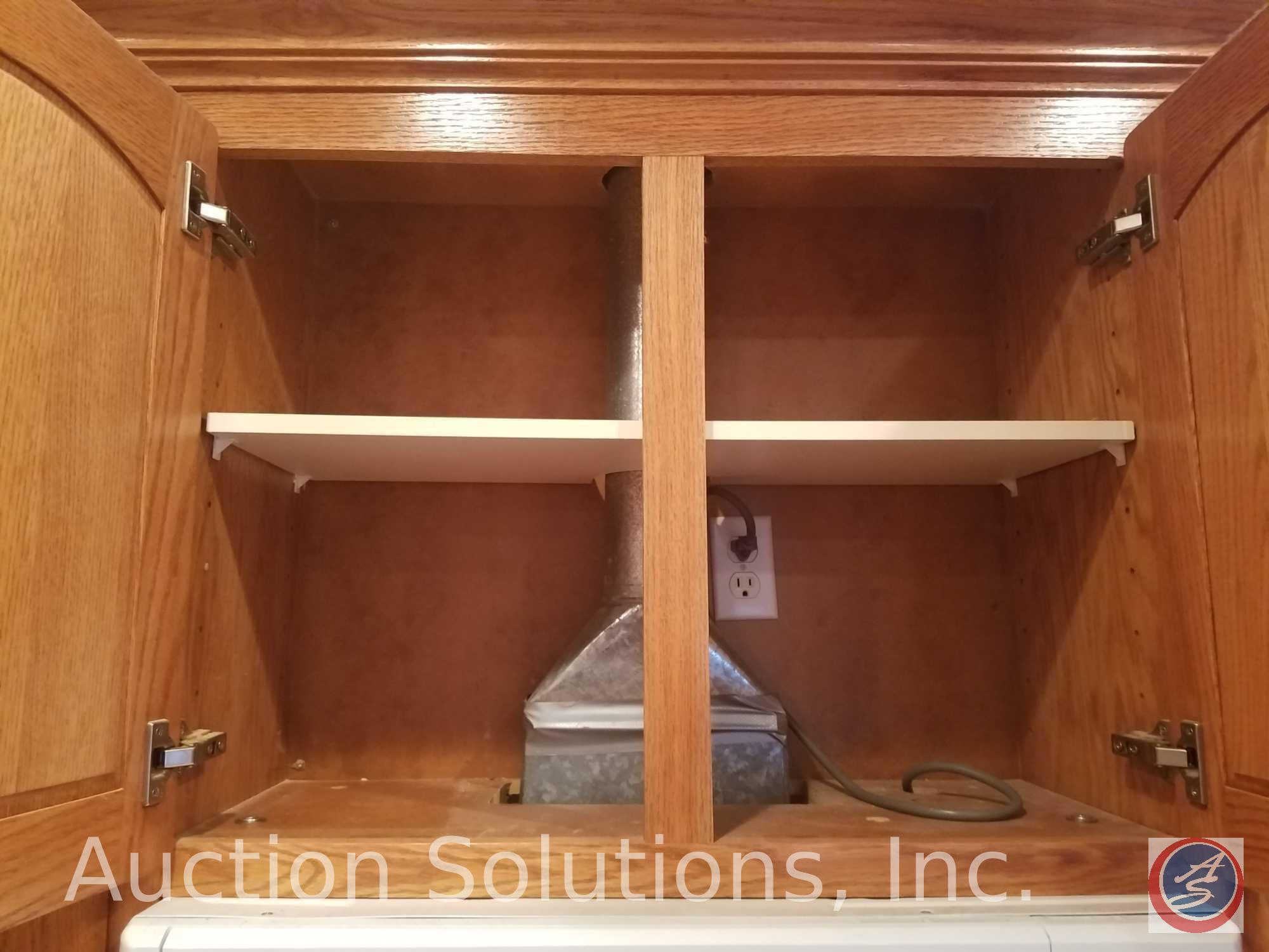 All Oak Kitchen Cabinets including Shelving/Racks; 3-Well Sink w/ Moen Faucet; EverGrind E101