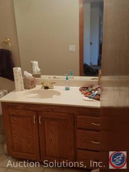 Salvage rights to Basement Bathroom including; Cabinets, Mirror, Sink, Toilet, Shower, Lighting