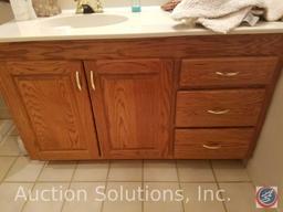 Salvage rights to Basement Bathroom including; Cabinets, Mirror, Sink, Toilet, Shower, Lighting