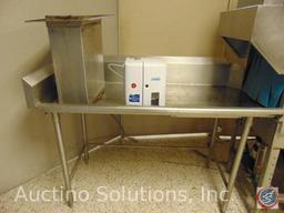 Commercial Hobart Conveyor Dishwashing Machine, Model: C44AW, 208V 3-Phase w/ Stainless Steel Intake