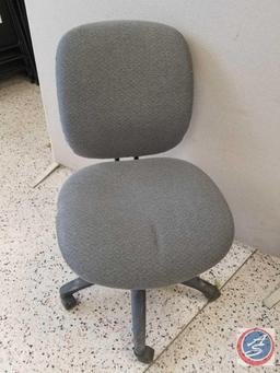 [10] Gray Upholstered HON Co. Office Chairs on Wheels. {SOLD 10x THE MONEY}