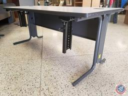 HON Company interactive rectangular training table measuring 72x30x29.5 Model #61371. {STOCK PHOTO