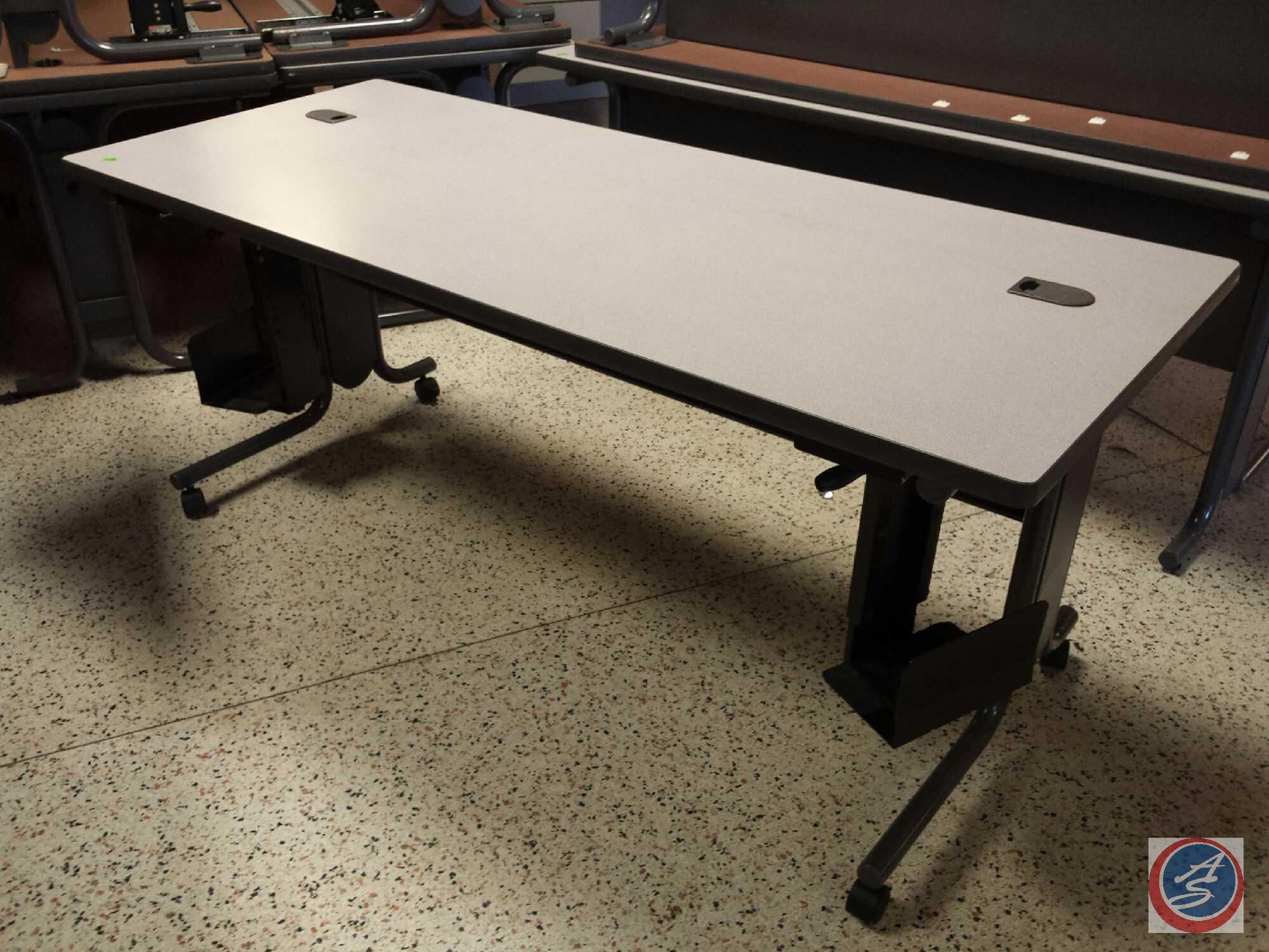 HON Company Interactive Rectangular Training Table on Wheels 70x28x29.5 Model #61371.