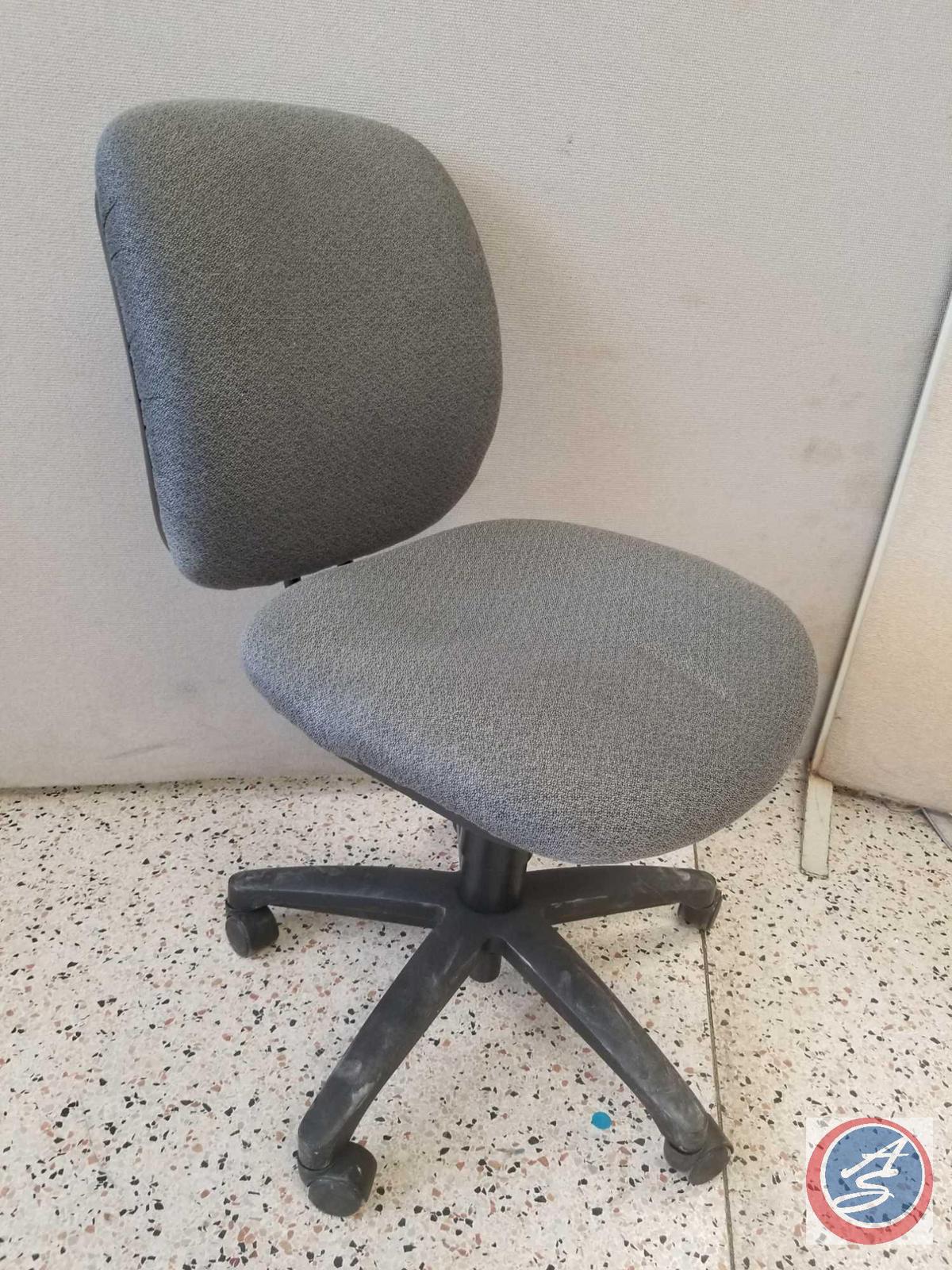 [10] Gray Upholstered HON Co. Office Chairs on Wheels. {SOLD 10x THE MONEY}