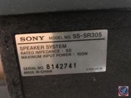 (2) Sony speakers (Model #SS-SR305)