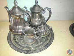 5 pc. Vintage Silver Plate Beverage Service