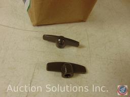 Flat containing (1) Box Polished Canopy Cup Pull, (2) Box Finial Cabinet Pull, (1) Box Bore Star