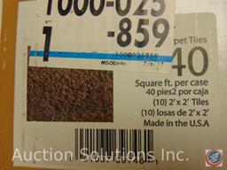 Soft Collection Seamless Carpet Tiles (40) sq. ft. per case w/ peel and stick easy installation.