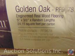 (3) Boxes of [NEW] Real Oak Wood Tongue + Groove Heritage Mill Flooring (24 Sq. ft./Box)