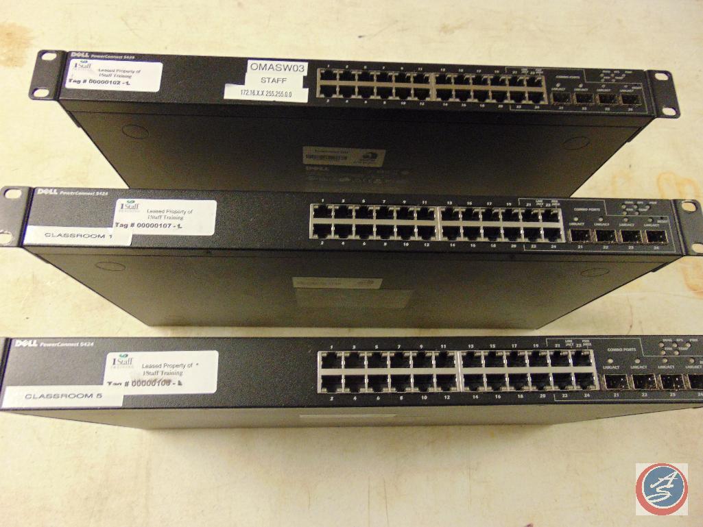 (3) Dell ethernet switches (PowerConnect 5424)