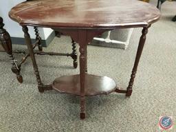 [2] Vintage Spindle-Leg Side Tables {SOLD 2x THE MONEY}