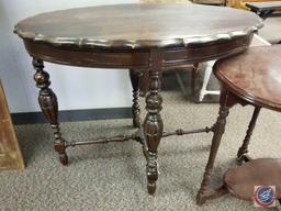 [2] Vintage Spindle-Leg Side Tables {SOLD 2x THE MONEY}