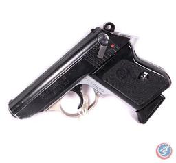 Manufacturer: H& R Iver Johnson Model: TP-25 Caliber: 25 cal Serial #: EE10599 Type: S/A Pistol