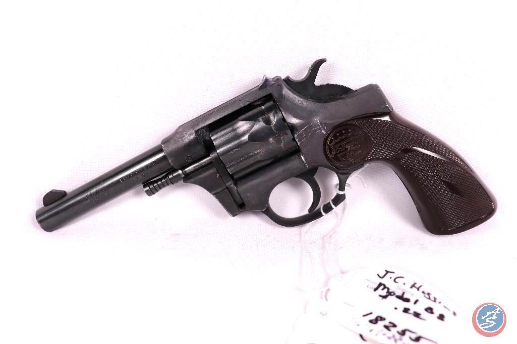 Manufacturer: J.C Higgins HI-Standard Model: Caliber: 22 LR Serial #: 18255 Type: D/A Revolver