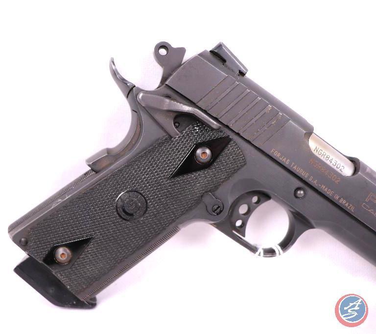 Manufacturer: Taurus Model: PT 1911 Caliber: 45 acp Serial #: NGR84302 Type: S/A Pistol