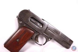 Manufacturer: Dreyse Model: 1907 Caliber: 32 acp Serial #: 73426 Type: S/A Pistol