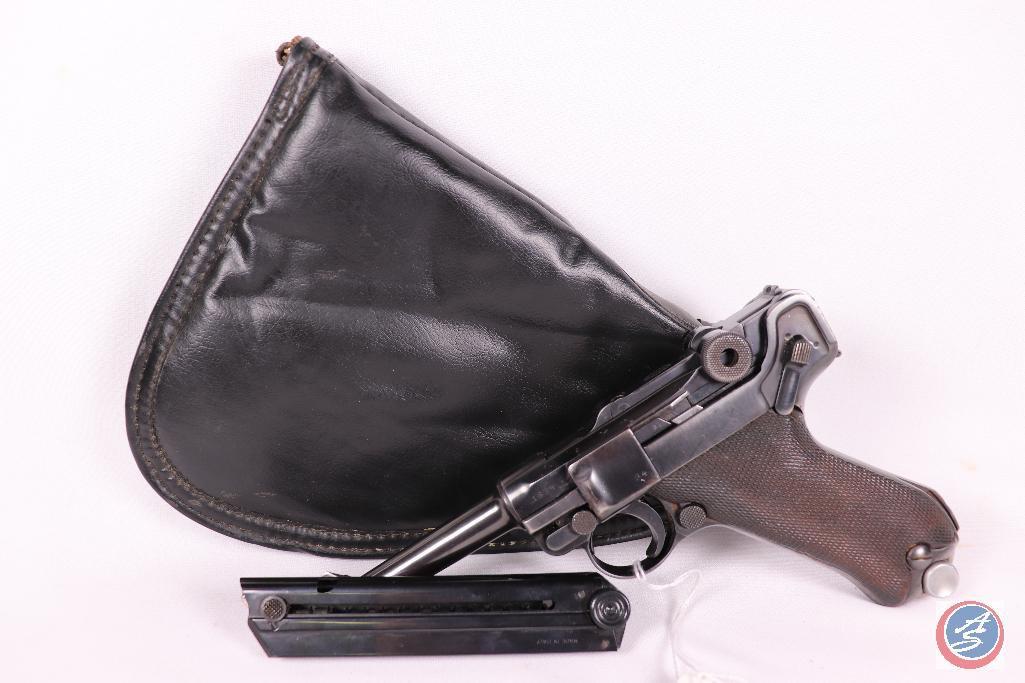 Manufacturer: Luger Model: 1914 Caliber: 9mmX19 Serial #: 1834 Type: S/A Pistol 4 inch barrel.