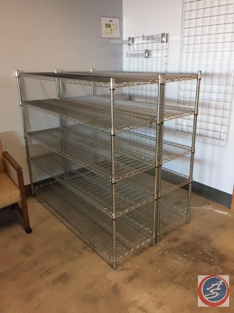 Uline 5-Shelf NSF Chrome Storage Rack (60 x 18 x 54 in.)