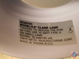 Reptile tank with clamp lamp
