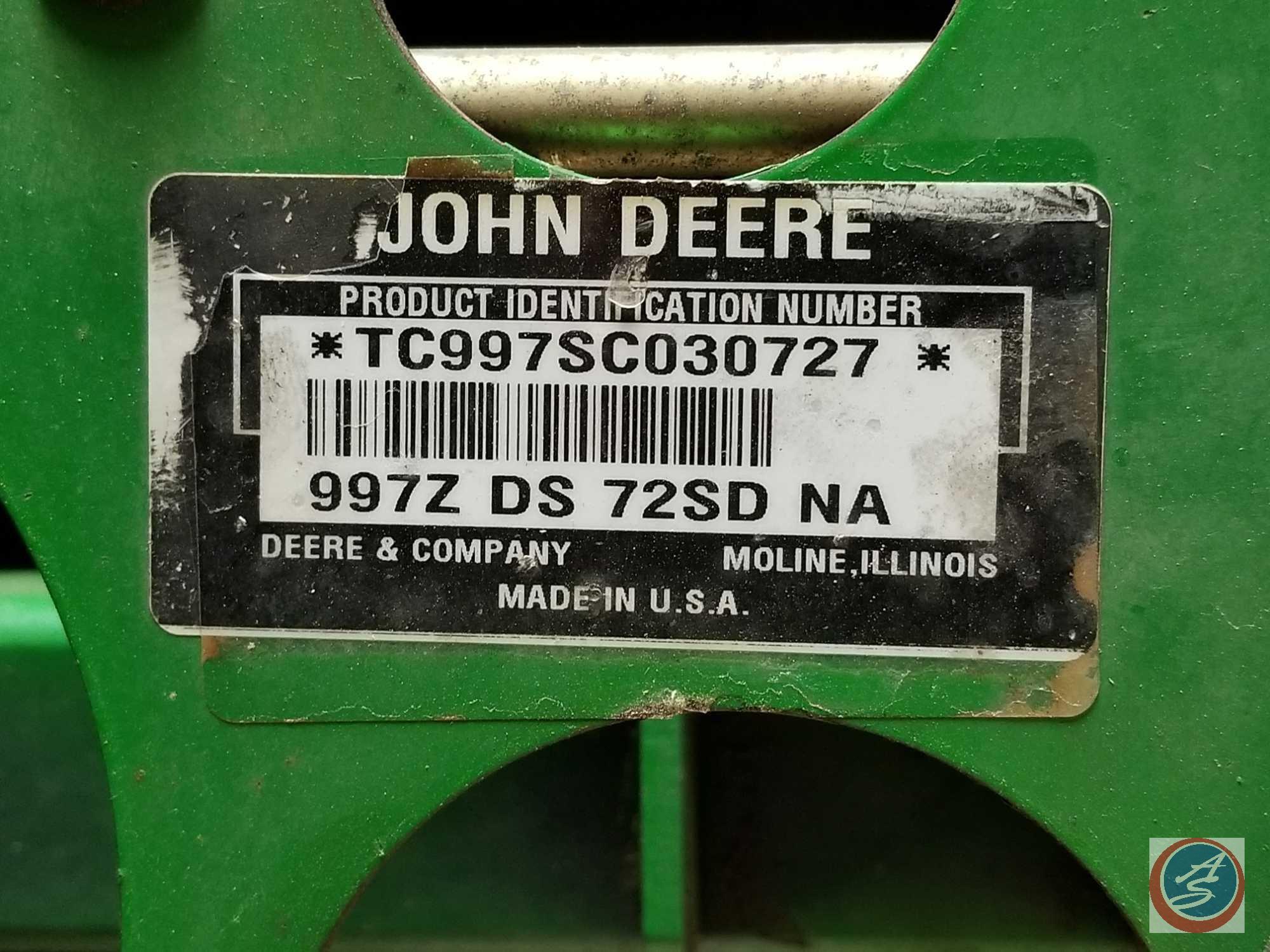 John Deere 997 72 inch Z-Turn TC997SC030727 3126.9 hrs.