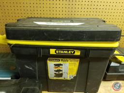 Stanley mobile tool chest with (3) removable inserts. Measures 24.4X15X16.5inches