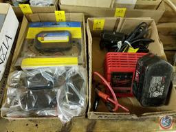 (2) flats containing unopened in package Chicago Electric battery charger/maintainer, Milwaukee