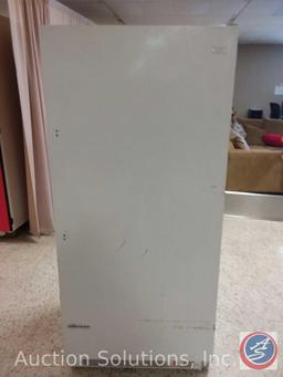 Frigidaire upright freezer (model #FFU21M7HWM) (71" tall x 32" wide x 28.5" deep)