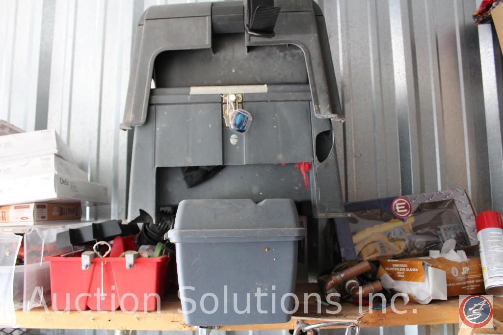 10x20 unit containing girls bicycle, snow board, air tanks, assorted tools, Stihl FS90R weed eater,