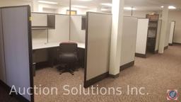 Eight cubicle sections of zaps Cuba systems its??s modular includes laterals and rolling three