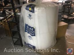 Huge lot of shipping supplies including large rills of bubble wrap, mailing labels, padded