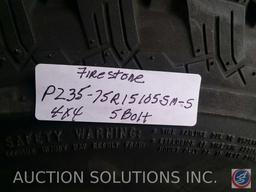 Uniroyal Larado tire (P235/75R15M+S) and Firestone Wilderness AT tire (P235/75R15 105S M/S