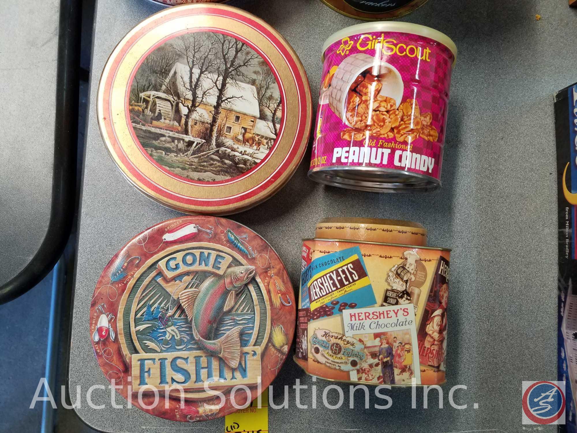 (11) Assorted collector tins