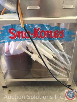 Shav A Doo Sno-Kone maker #1203- comes with (12) 1 oz. per pump dispenser pumps that fit the 1