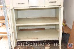 Metal Shop Cabinet 5-Drawer and 2-Door (30x35x20)