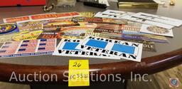 Approximately 20 stickers/decals various themes