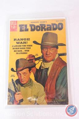 (4) Movie posters; El Dorado, The Horse Soldiers, The War Wagon, The Searchers