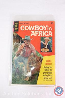 (4) Movie posters; Bonanza, Cowboy in Africa, Operation Peeping Tom, North To Alaska
