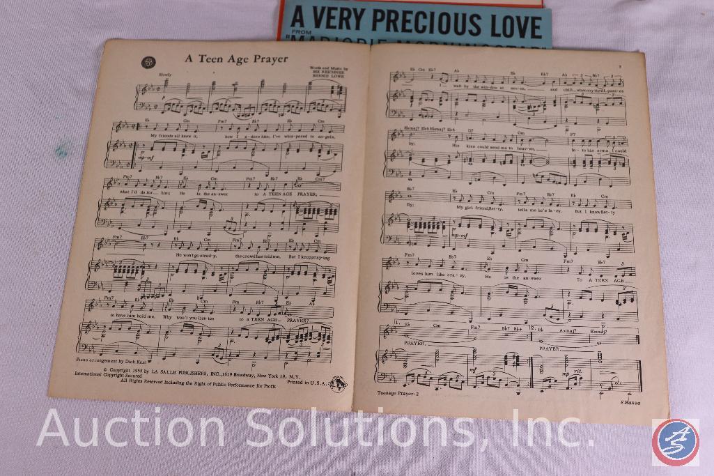 Assorted vintage sheet music