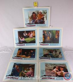 (8) 66/132 Lobby Cards from Stagecoach 1966