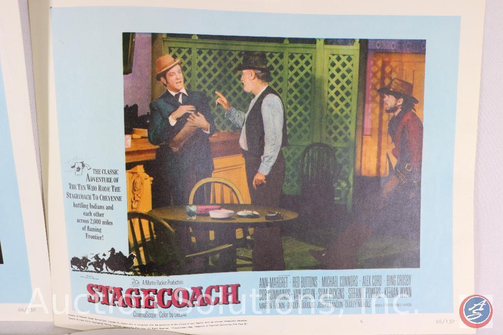 (8) 66/132 Lobby Cards from Stagecoach 1966