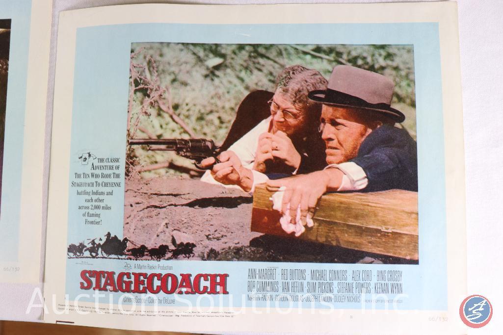 (8) 66/132 Lobby Cards from Stagecoach 1966