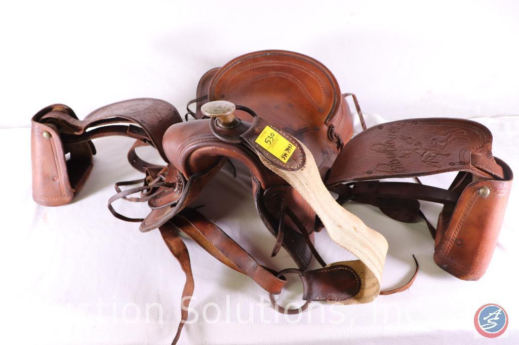 1950's Roy Roger's Child's Leather Pony Saddle {{COMPLETE}}