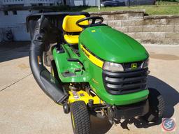 John Deere X300 riding lawn mower with 42" cutting deck (product identification number: