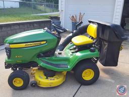 John Deere X300 riding lawn mower with 42" cutting deck (product identification number: