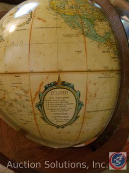 World Globe on wooden pedestal stand by Replogle 12 Inch Diameter Globe World Classic Series
